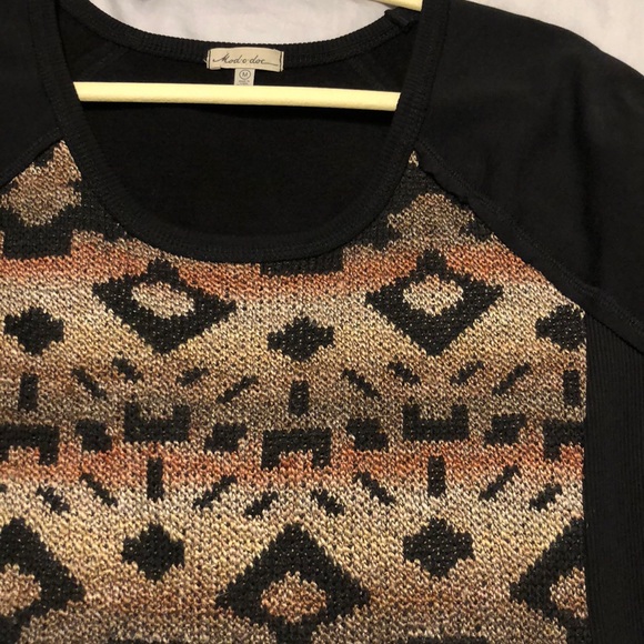 Aztec design sweater made by Mod-o-doc. Sz Medium. - Picture 4 of 5